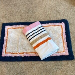 Kate spade shower curtain and matching bath mat